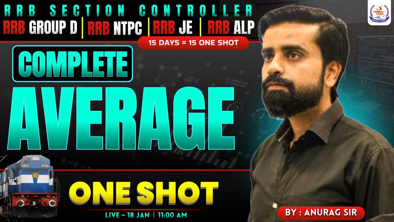 Complete Maths For Section Controller 2025 |  Complete Average | One Shot  #sectioncontroller