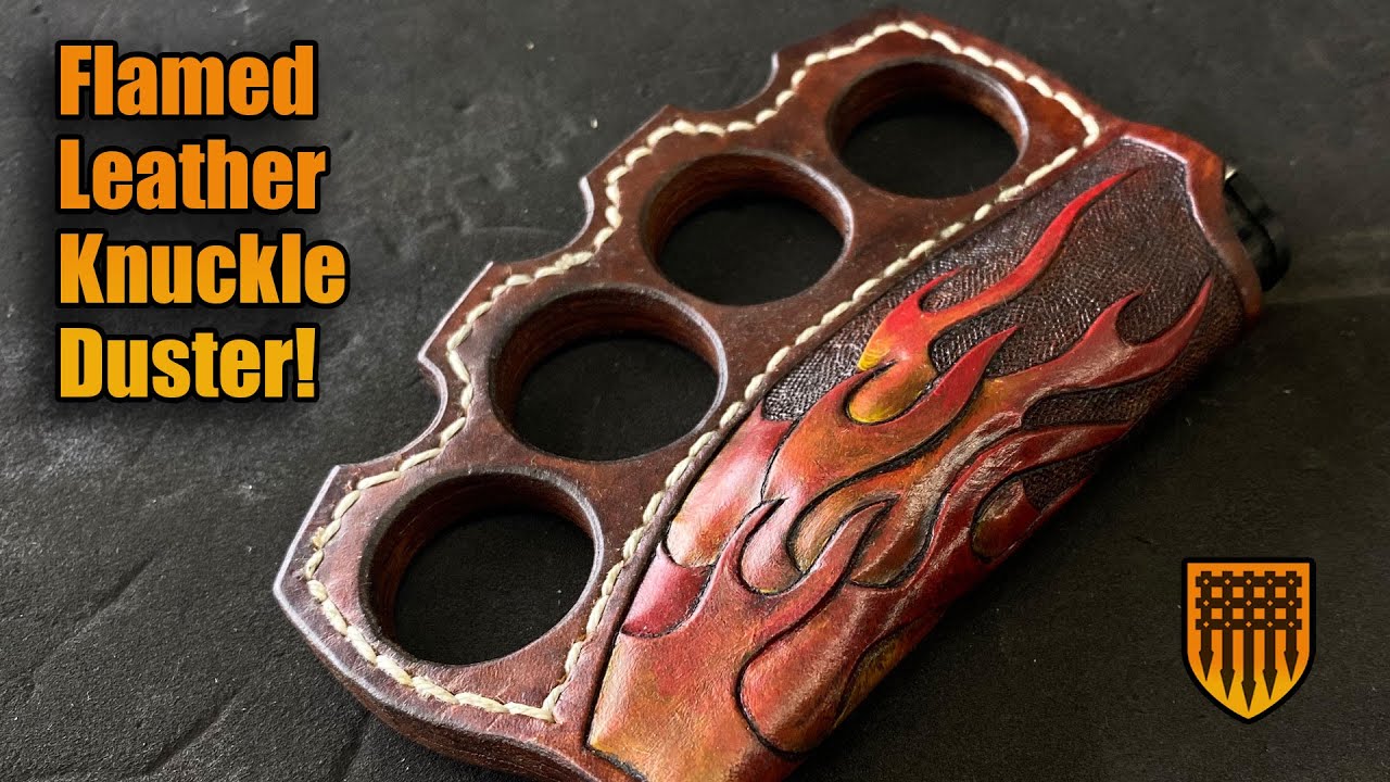 How to make Flamed Leather Lighter Knuckles Duster
