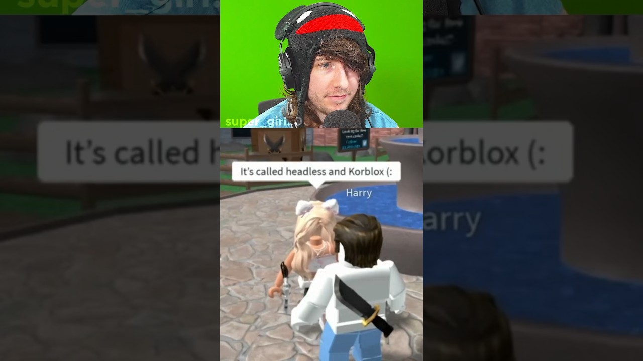 KREEKCRAFT ROASTS ROBLOX HEADLESS #roblox #shorts | @super_girl..0