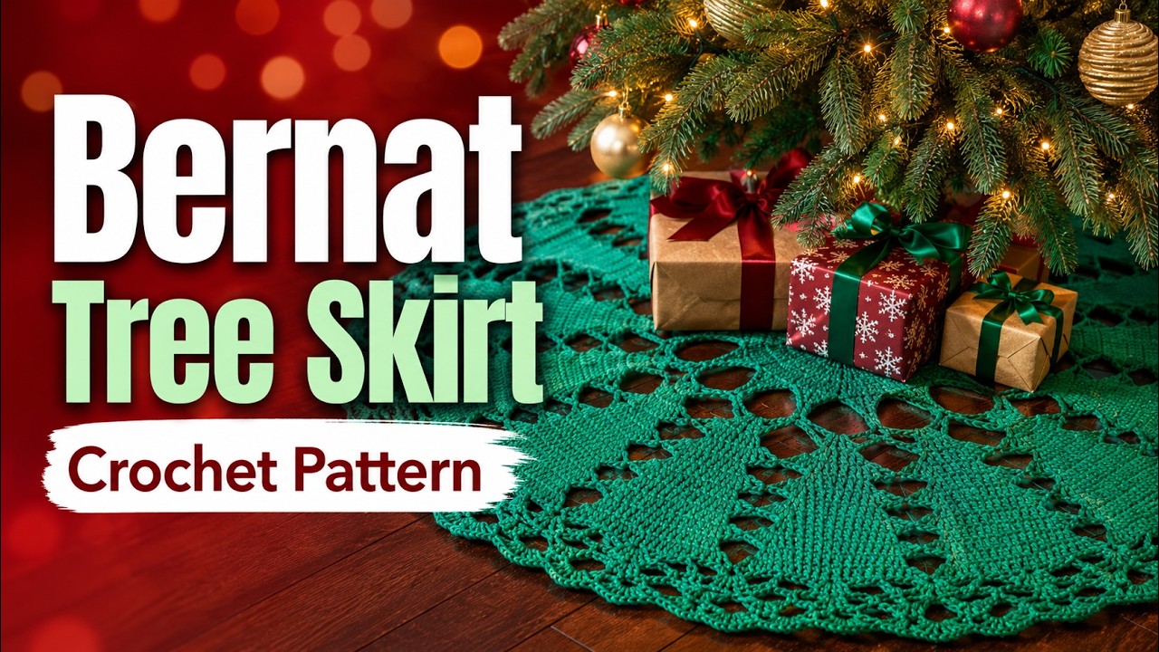 Crochet Bernat Christmas Tree Skirt