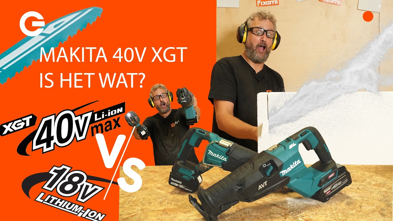 Is Makita XGT echt zo goed? Makita Reciprozaag BATTLE. 40V XGT VS 18V LXT.