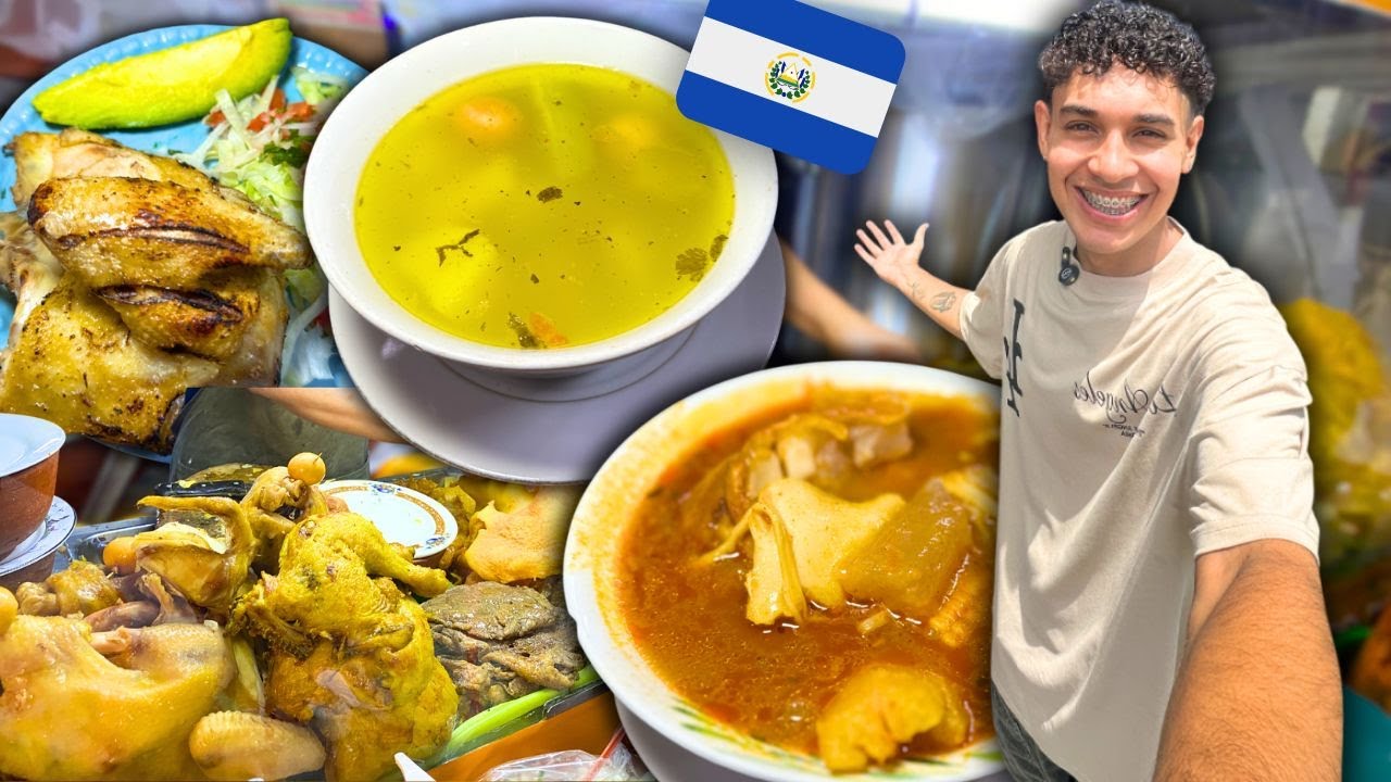 RICA SOPA de Gallina y de Pata en el MERCADO CENTRAL 🤤😮‍💨🇸🇻