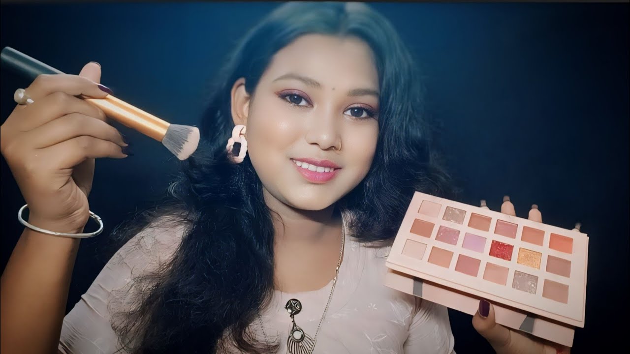 ASMR Doing My Pink makeup 💄🍒