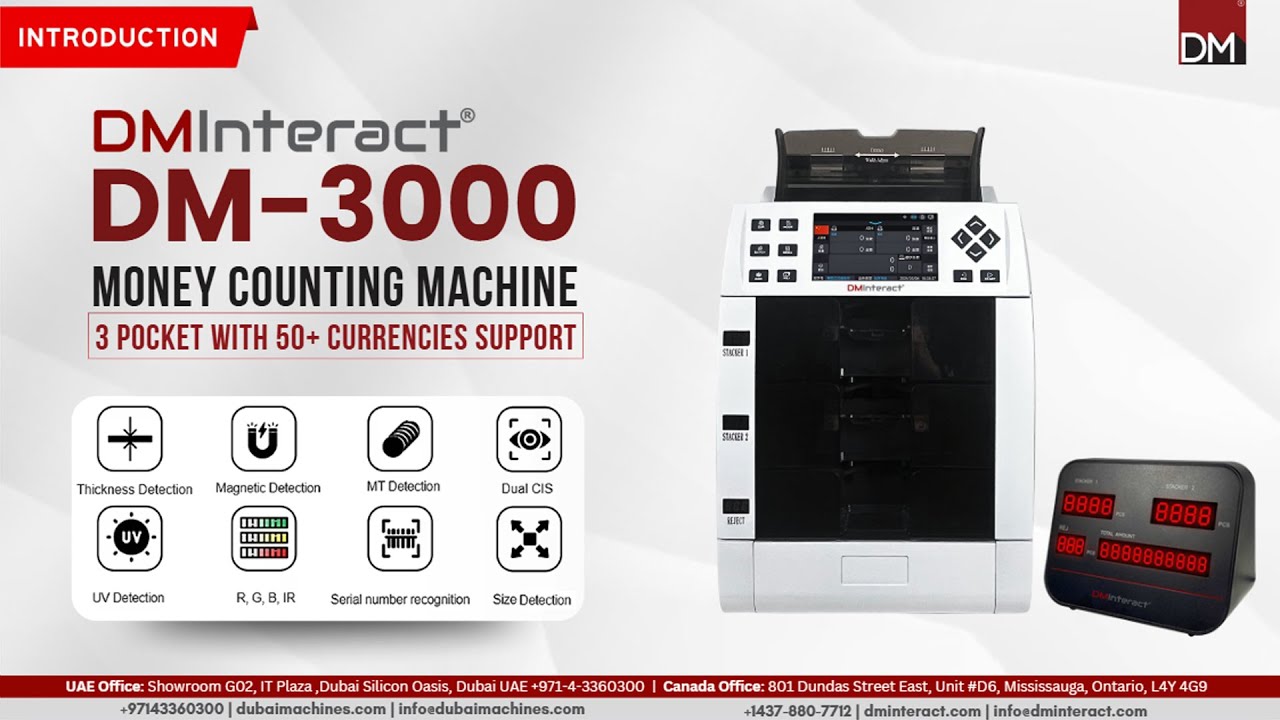 DMInteract DM-3000 Review: The Ultimate Multi-Currency Money Counting Machine