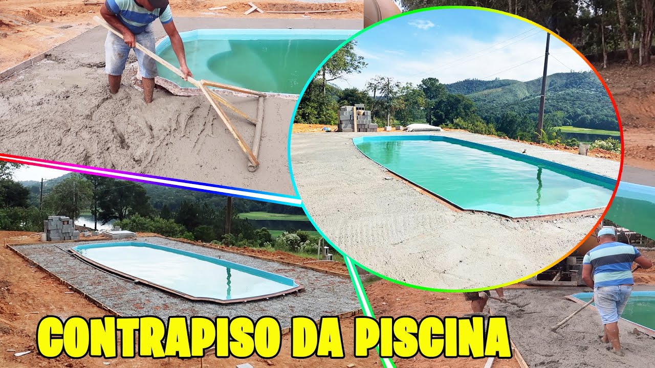 COMO FIZEMOS O CONTRAPISO EM VOLTA DA PISCINA