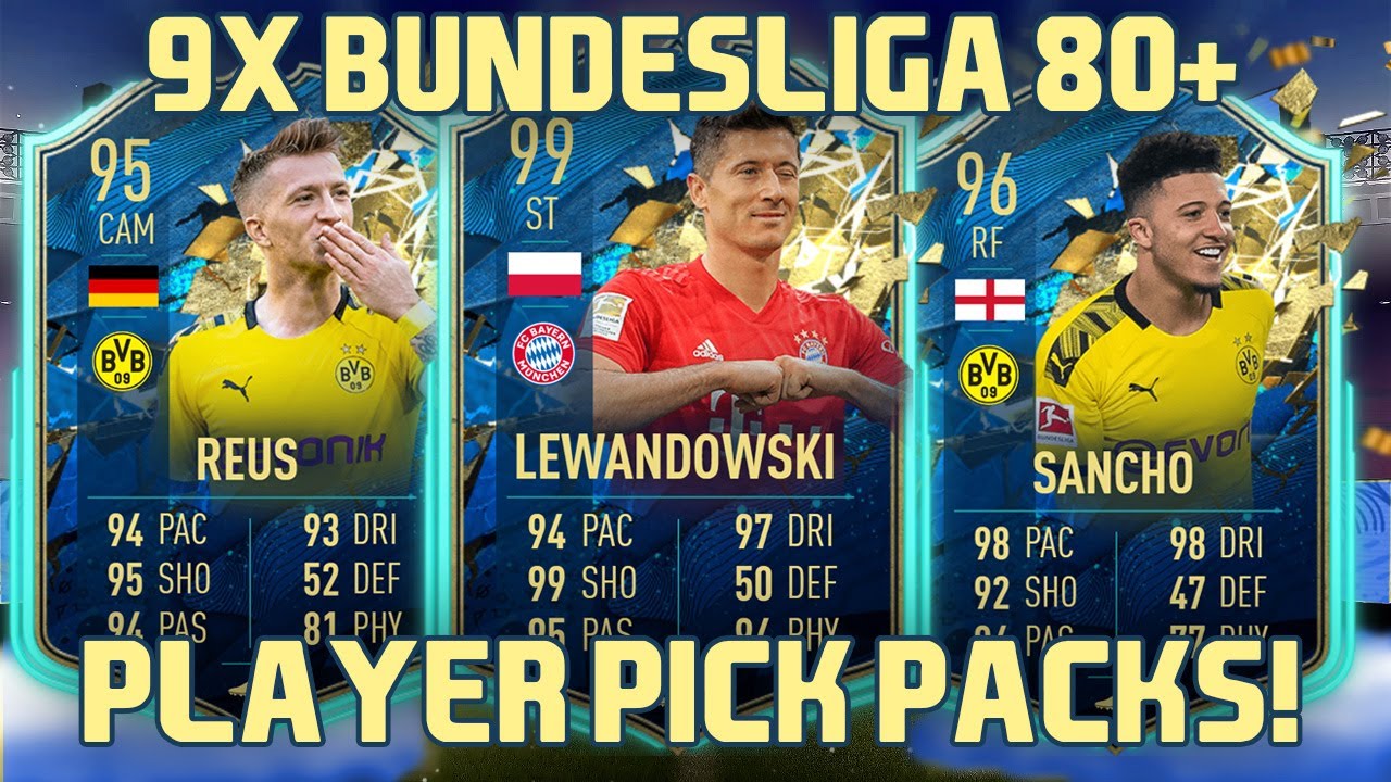 THESE ARE OP!! 9X 80+ BUNDESLIGA PLAYER PICK UPGRADE PACKS! FIFA 20 ULTIMATE TEAM