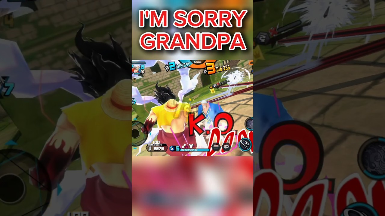 EX BLUE LUFFY COOKED GARP 💪 #onepiece #onepiecebountyrush