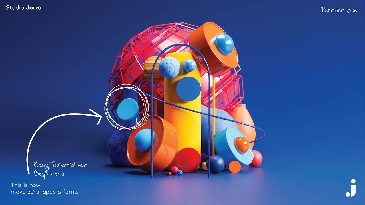This Is How To Make 3D Shapes And Forms in Blender | 3D Shapes & Forms | Blender tutorial beginner