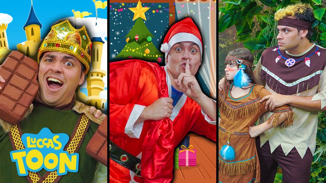 A SURPRESA DE NATAL / CHOCOLATE DO COZINHEIRO MALUCO / INDIO KAUE E INDIA KAUANA COM OS CAÇADORES