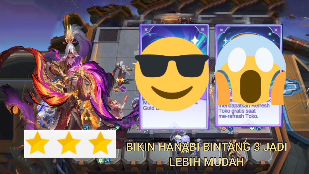 PAKAI GO GO CARD TERSEMBUNYI DI EMOTE DI JAMIN BIKIN HANABI LANGSUNG B3 - MAGIC CHESS GO GO