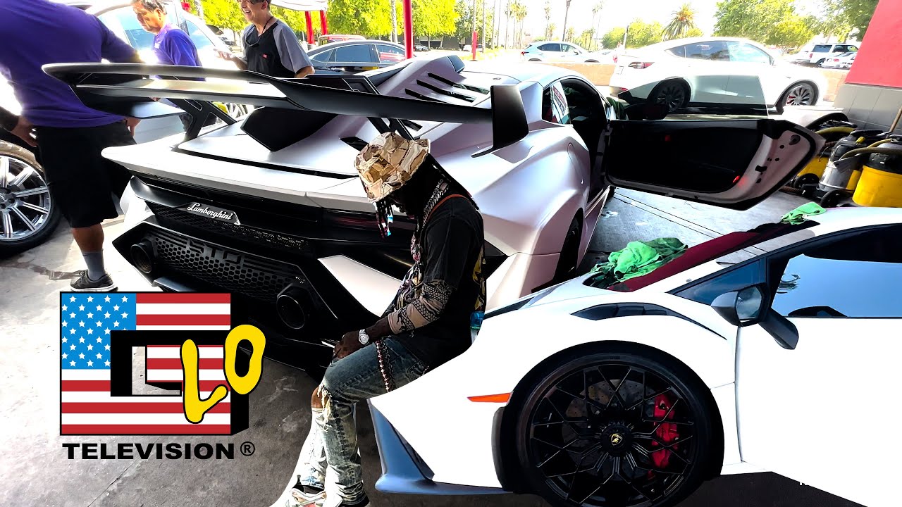 Chief Keef Lamborghini STO at the Carwash