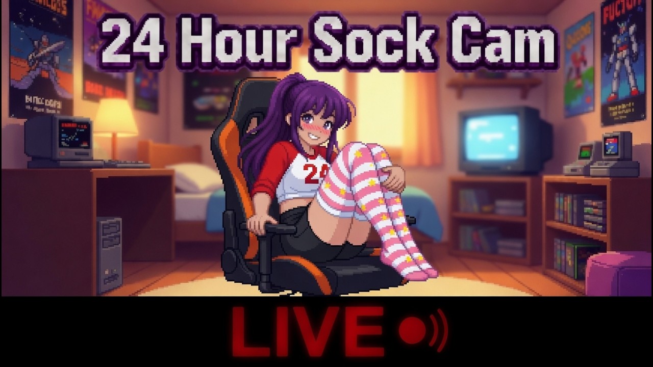 24 hour sock stream with Rock socks live! stockings or socks?