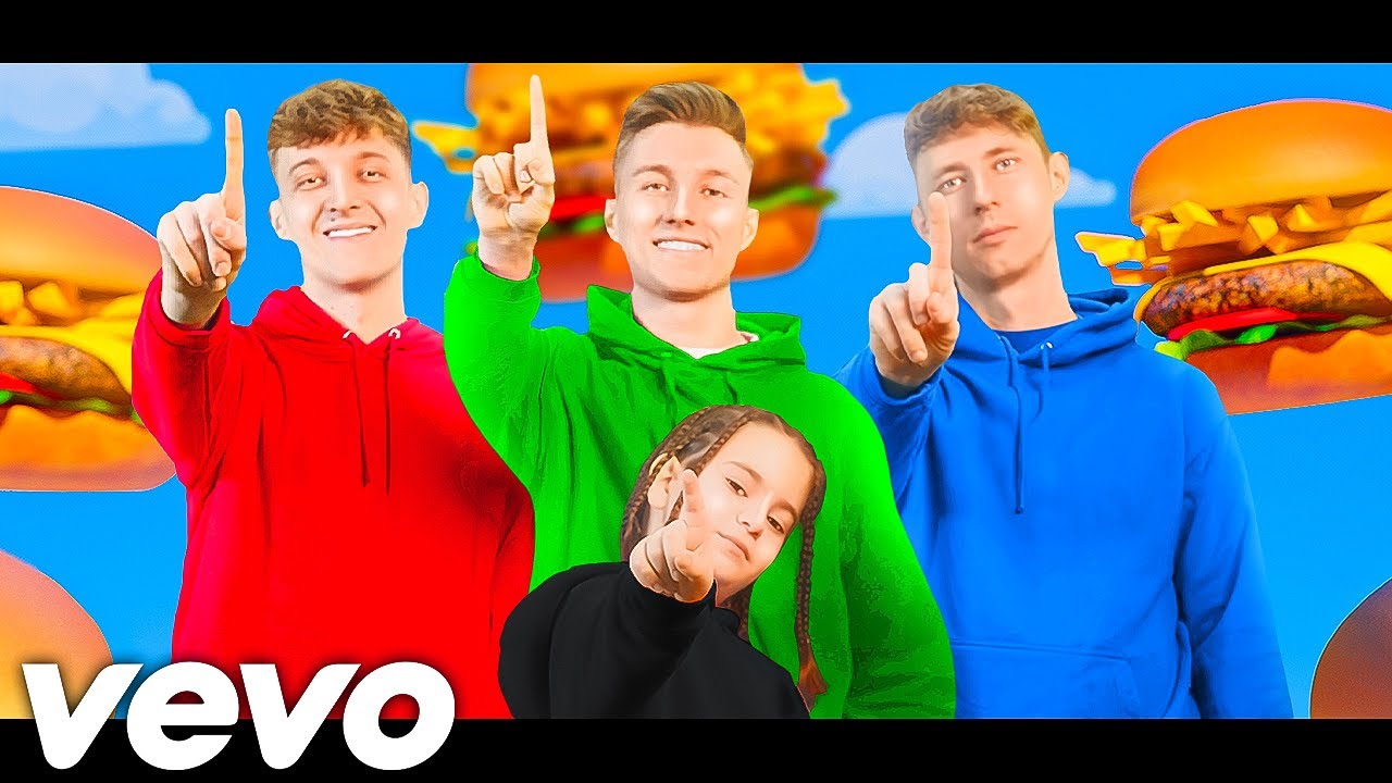 BURGERPOMMES SONG - LukasBS, iCrimax, MarvinVlogt, Kleiner Junge (Official Music Video)