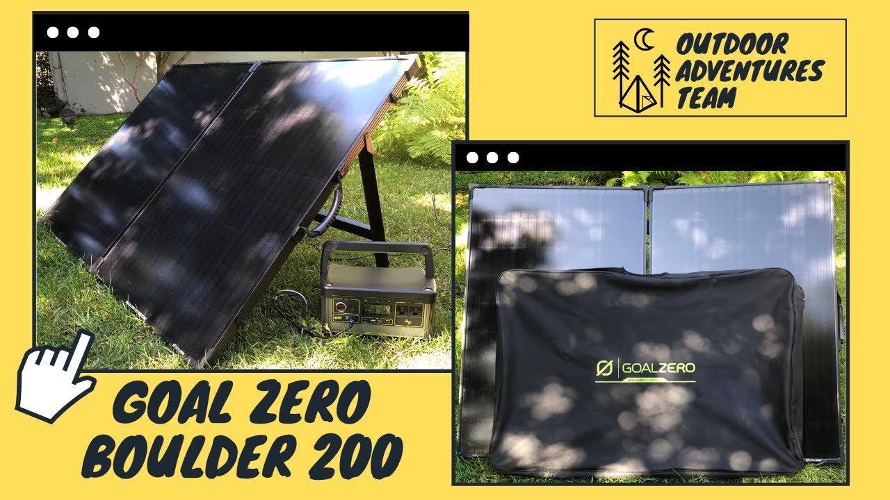 Goal Zero Boulder 200 Solar Briefcase and Yeti 500x Lithium Generator Review