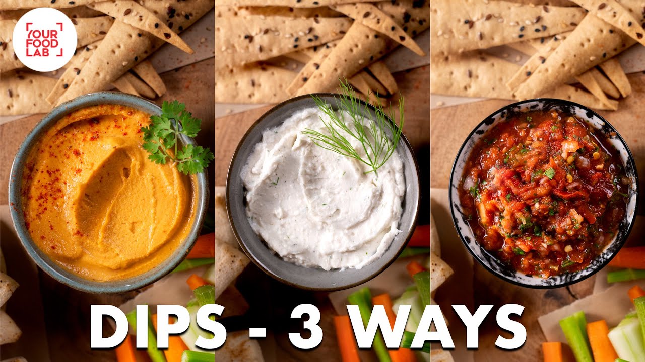 Peri Peri Hummus | Pav Bhaji Salsa | Creamy Garlic Dip | Homemade cream cheese | #MorphyRichards