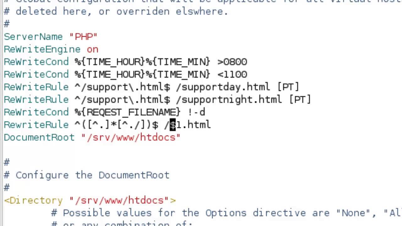 Apache ReWrite so we can omit the  html extensions