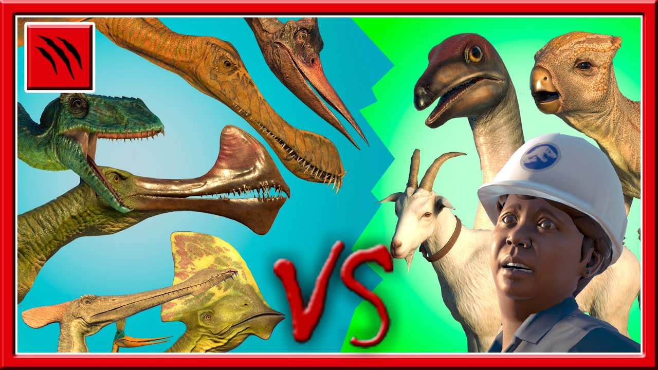 Pterossauros VS Presas - Anima&ccedil;&otilde;es de Ataque | Jurassic World Evolution 2