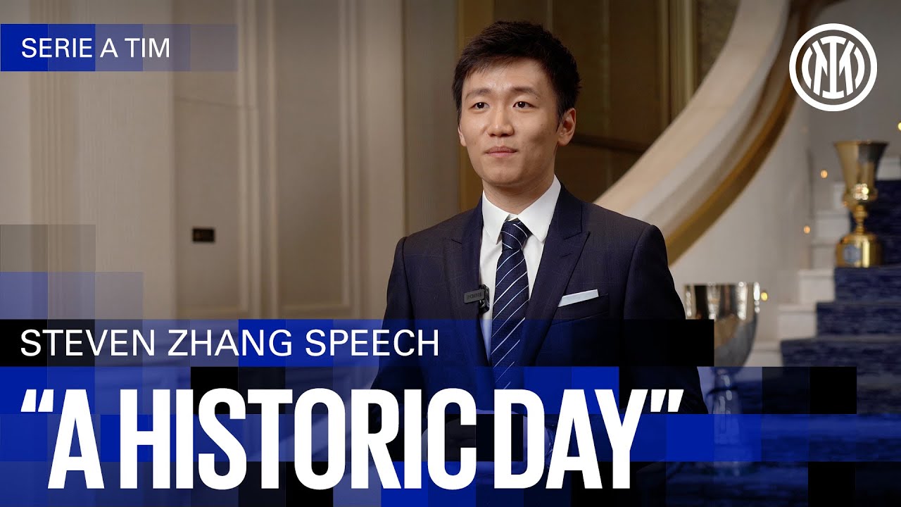 A HISTORIC DAY FOR THE NERAZZURRI FAMILY | STEVEN ZHANG SPEECH