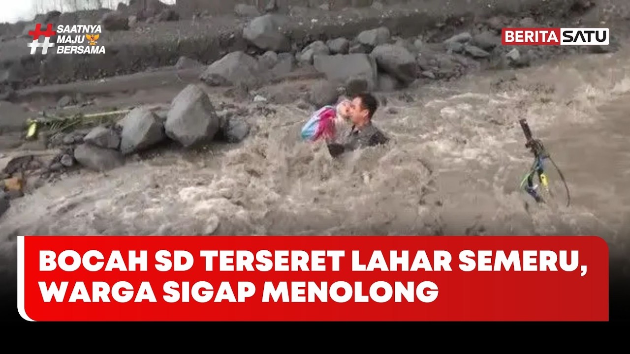 Bocah SD Terseret Lahar Semeru, Warga Sigap Menolong #beritasatu