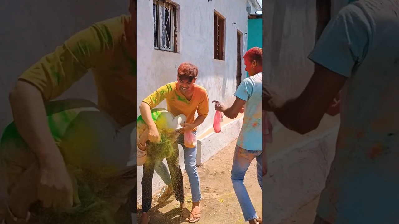 Holi Khelne Ka Tarika Thoda Casual Hai 🤣🤣 || #trendingshorts #viralvlog #minivlog