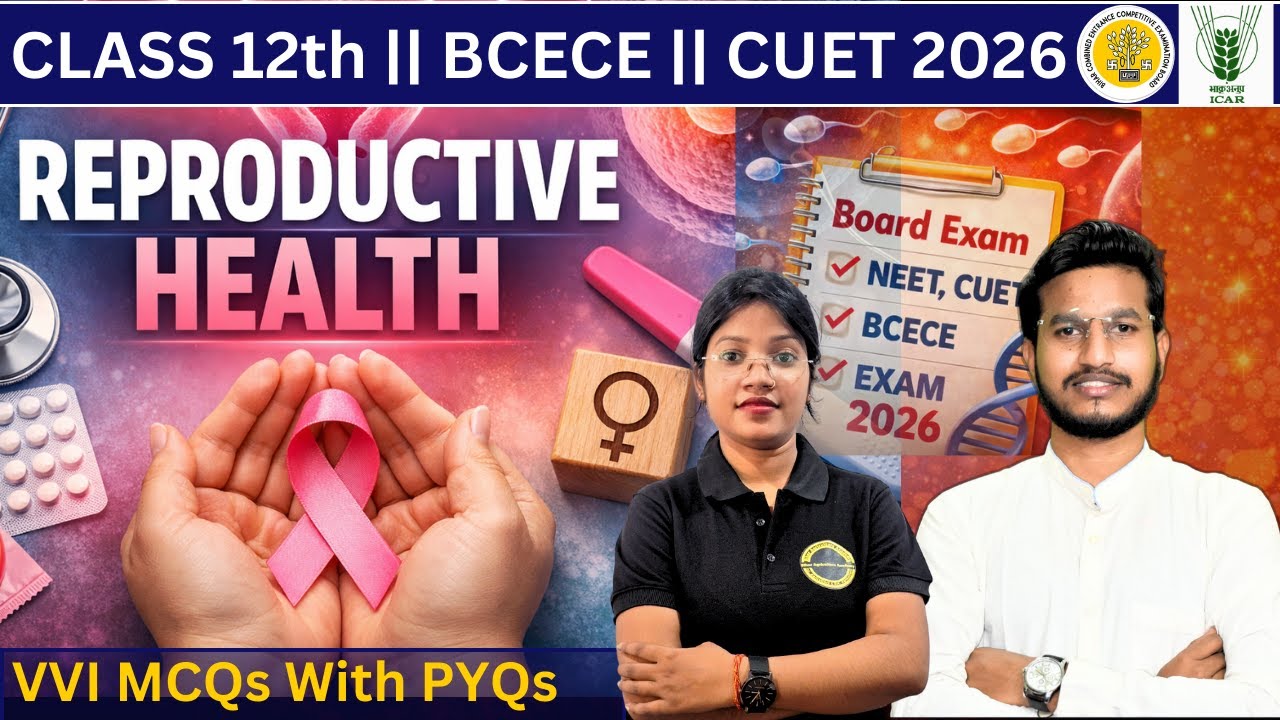 Reproductive Health🔥 | MCQ Marathon | NEET • CUET • BCECE • Board Exam 2026 || MCQS & PYQs ||