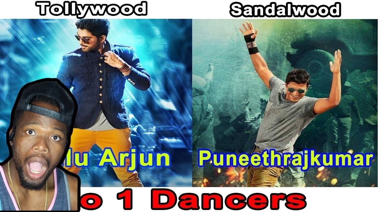 Tollywood And Sandalwood NO 1 Dancers - Allu Arjun And Puneeth Rajkumar (REACTION)