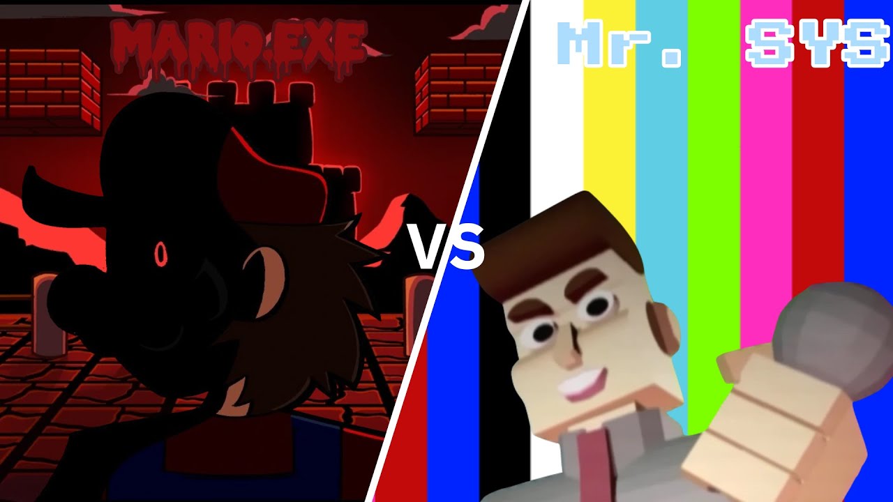 Mario.exe Vs Mr. SYS "THE BATTLE" (Its A Me but U1TR@ M and Mr. SYS sings It)