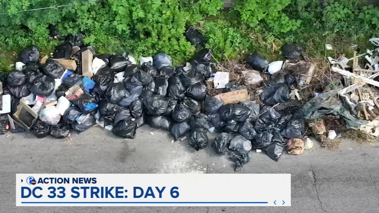 Drone 6 video shows magnitude of garbage piles as strike continues
