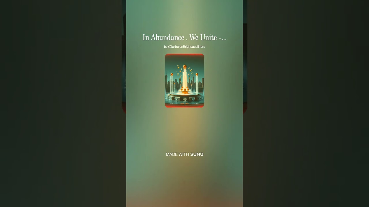 In Abundance , We Unite 5 - Instrumental #AI​ #Song​ by #Suno​ #music​ #newmusic