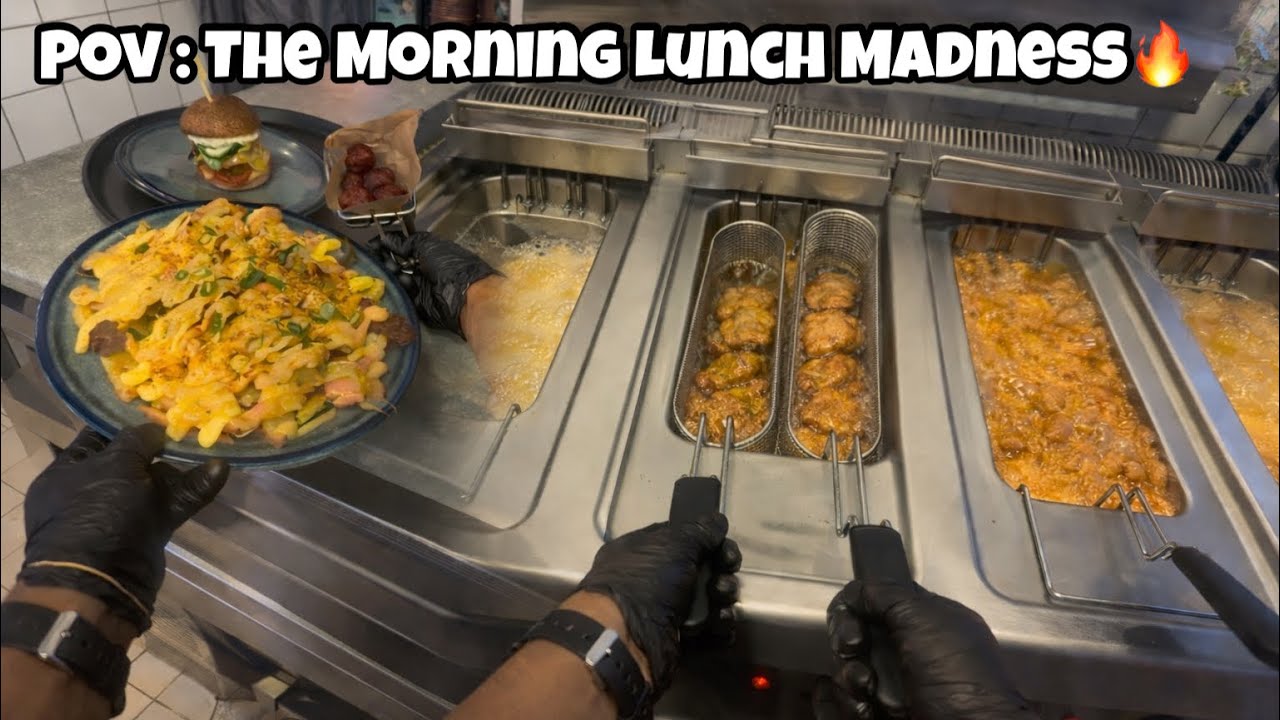 Pov : The morning lunch madness 🔥/ one man in the kitchen 🧑‍🍳
