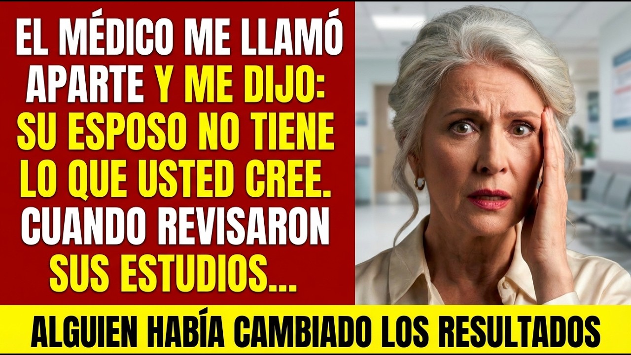 El médico me llamó aparte y me dijo: su esposo no tiene lo que usted cree. REVISARON LOS ESTUDIOS