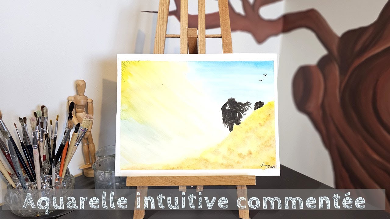Comment j’ai peint le vent à l’aquarelle | Création intuitive
