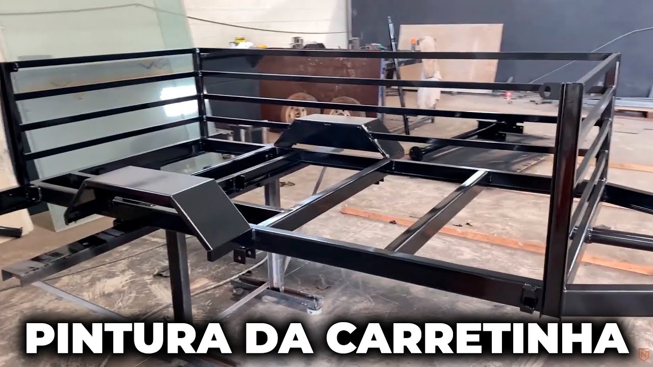 PINTURA DA CARRETINHA COM GUINDASTE DE COLUNA #4