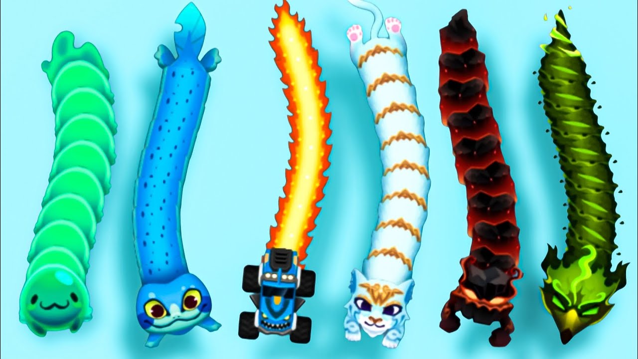 World no1 Snake.io id _ all snake skins unlock! My Snake Skins Collection Video