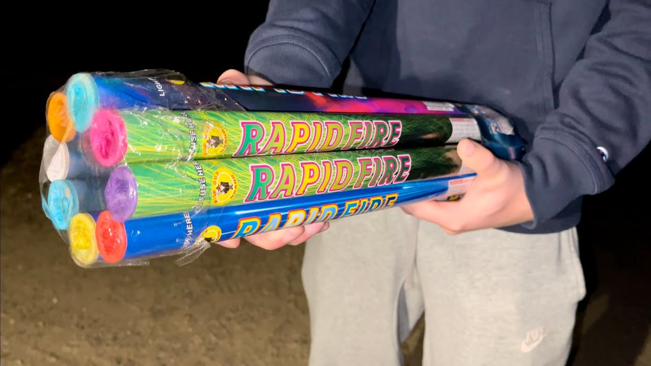 “Rapid Fire” SHELL Roman Candles (5 Shots Each)