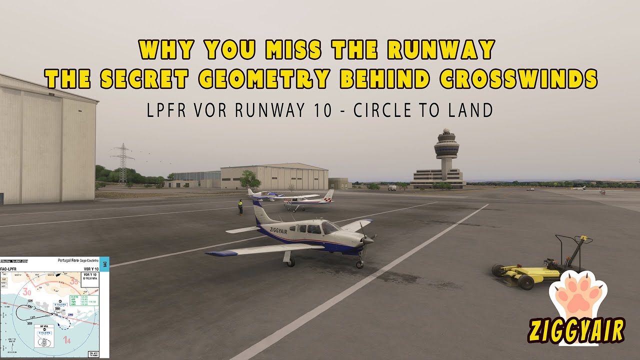 MSFS - NEVER MISS THE RUNWAY - THE SECRET GEOMETRY BEHIND CROSSWINDS