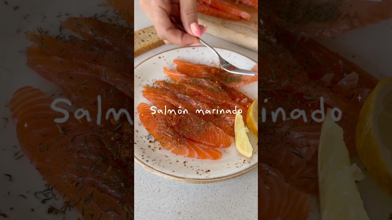 Salm&oacute;n marinado #recetasfaciles #recetas #recetafacil #receta
