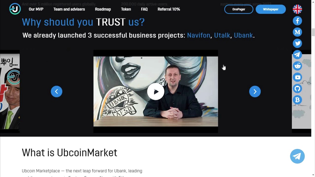 Ubcoin Marketplace #ICO
