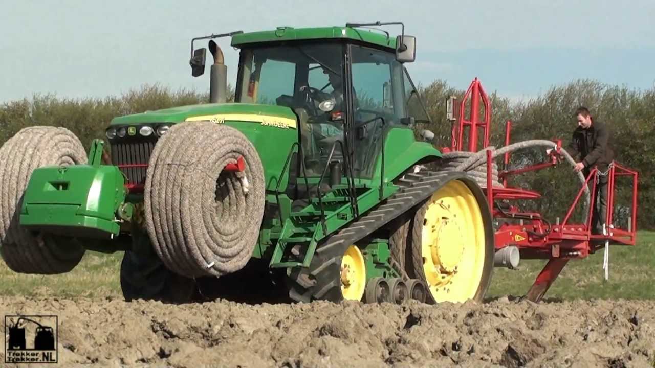 New! Drain with a HALF-V with a John Deere 8520T and Wifo DM180 !!