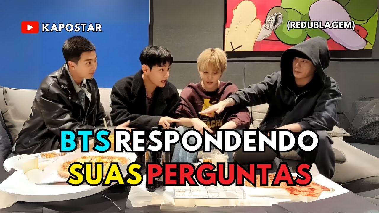 BTS RESPONDE - BTS RESPONDENDO SUAS PERGUNTAS (BTS REDUBLAGEM)| KAPOSTAR