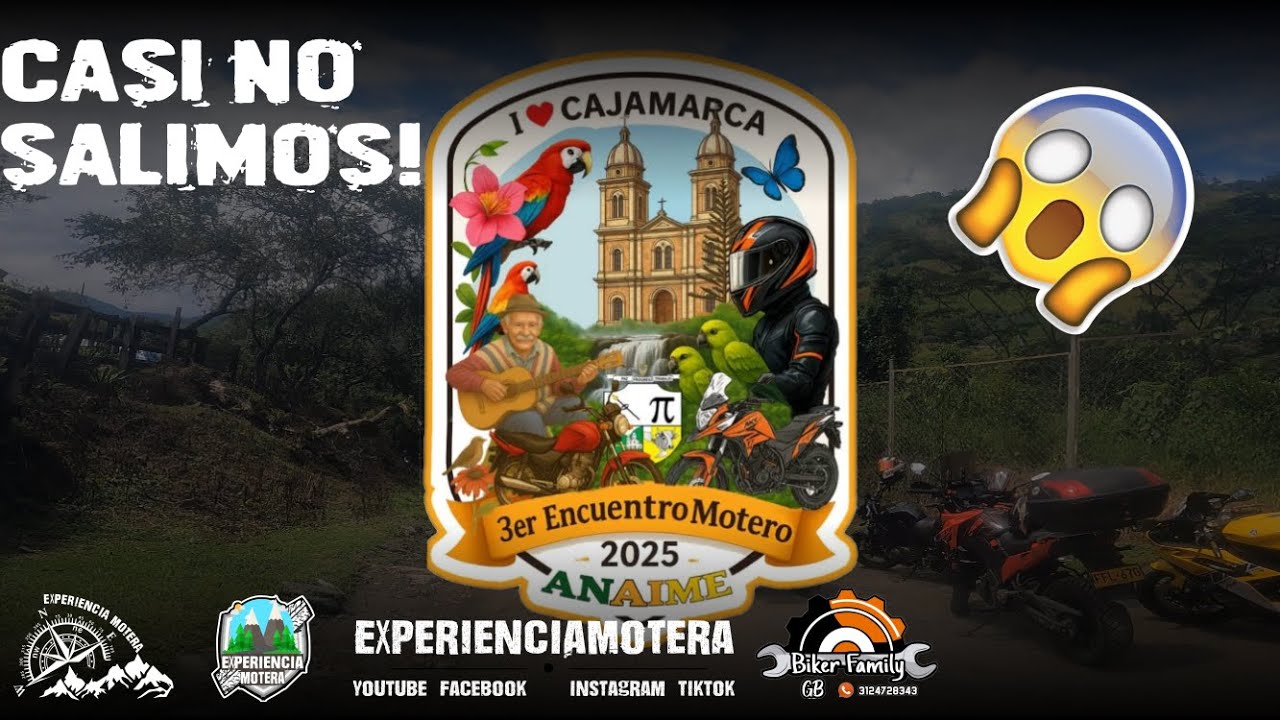 Cruzamos FRONTERAS por una Causa: Encuentro Motero Cajamarca y Volcán Machín 🌋 ¡CASI NO SALIMOS! 😱