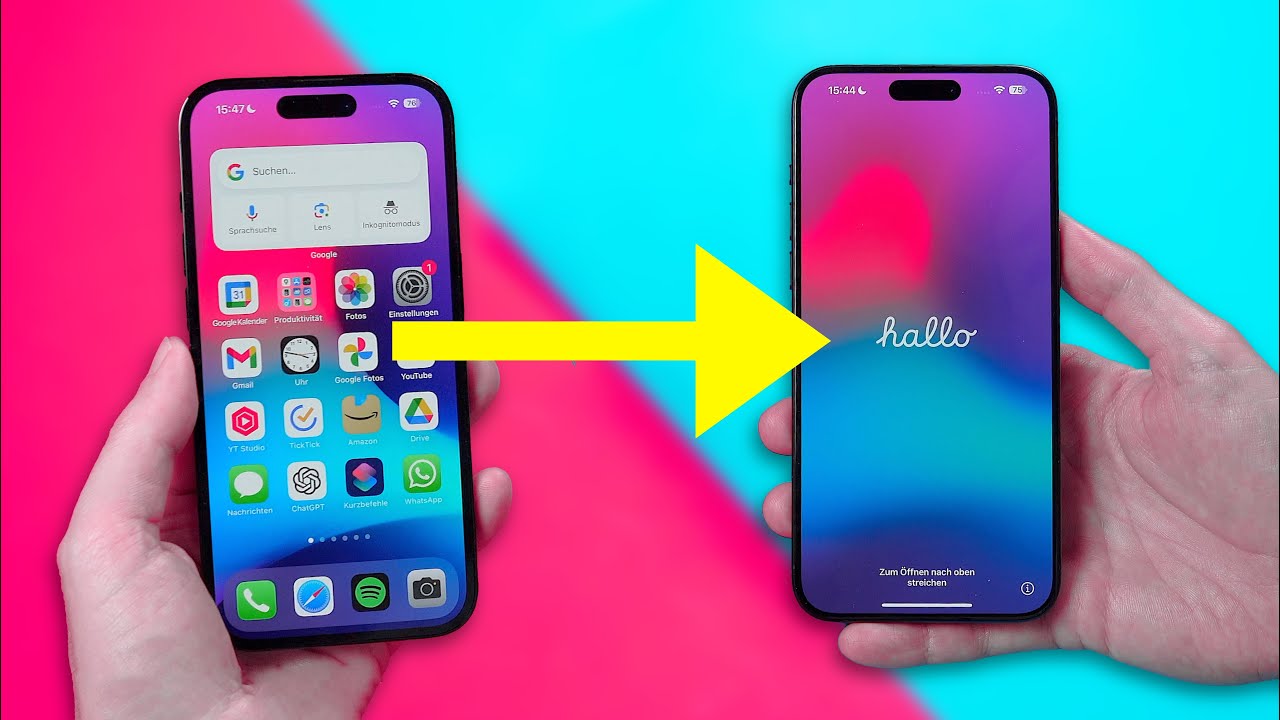 Alte Daten auf neues iPhone übertragen 2024 iOS 17 (Tutorial)