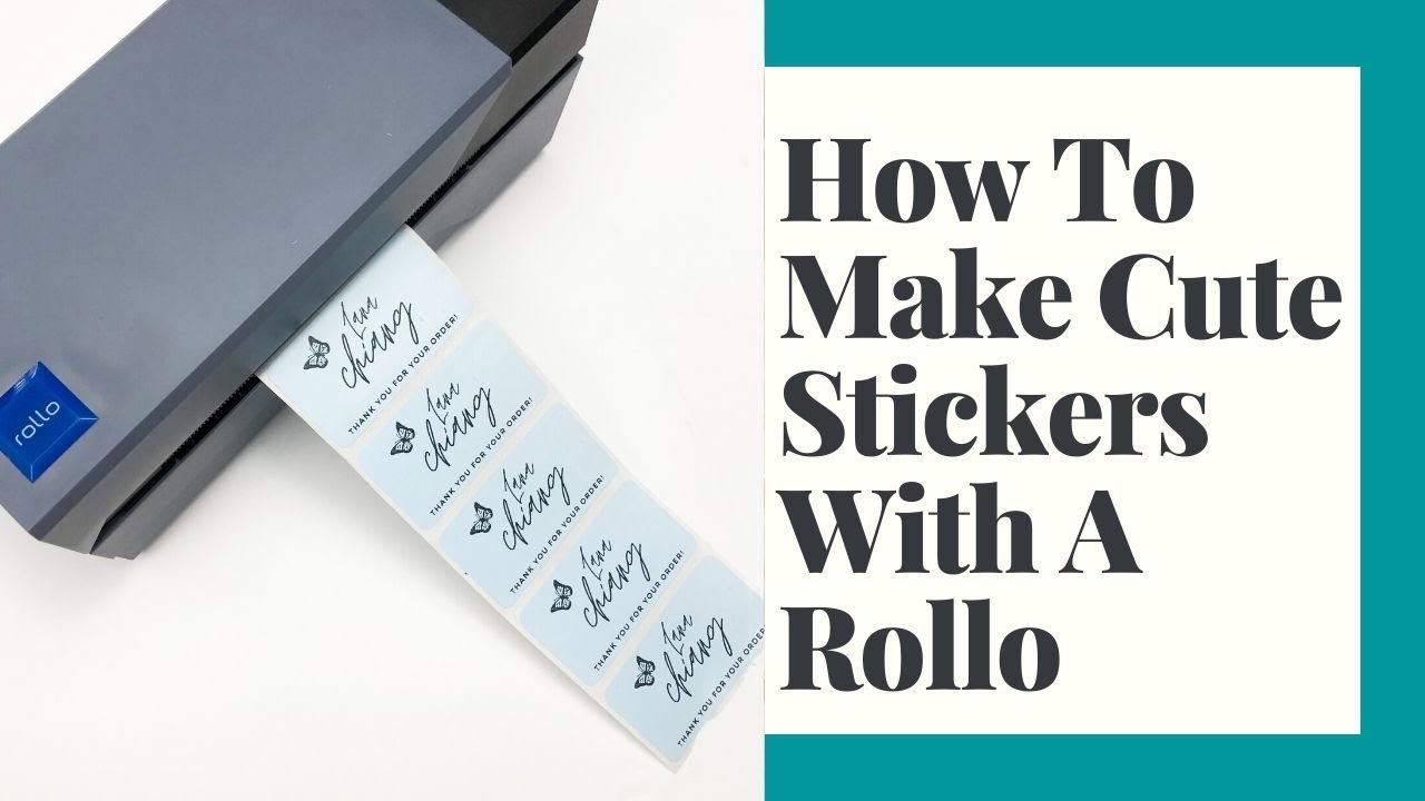 How To Make Cute Stickers With A Rollo Label Printer | Small Business Owner