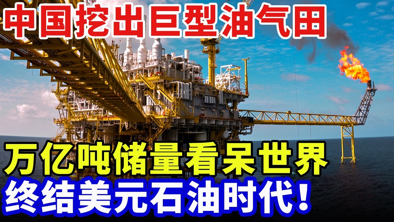 终结美元石油时代！中国深海挖出巨型油气田，万亿吨储量看呆世界，只有中国挖得出，中东大佬坐不住了【科普世界】