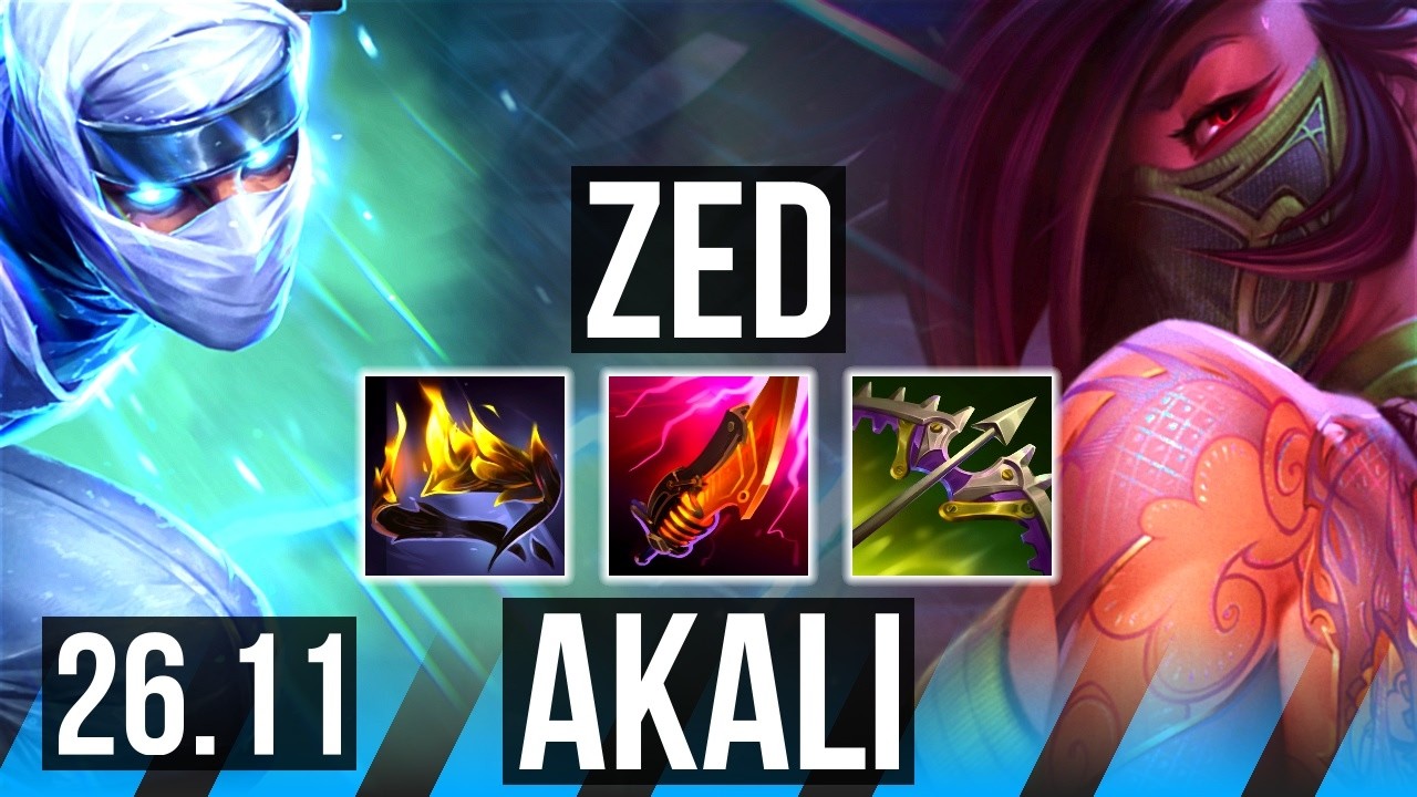 ZED vs AKALI (MID) | 53K damage | EUW Master | 26.11