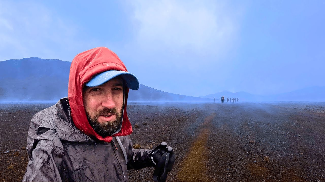 Ekstremalna pogoda w drodze do Kibo Hut (4720 m n.p.m.) - Kilimandżaro Dzień 4