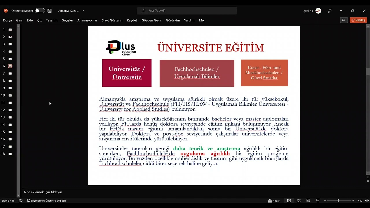 Almanya'da Mühendislik Eğitimi  Webinar