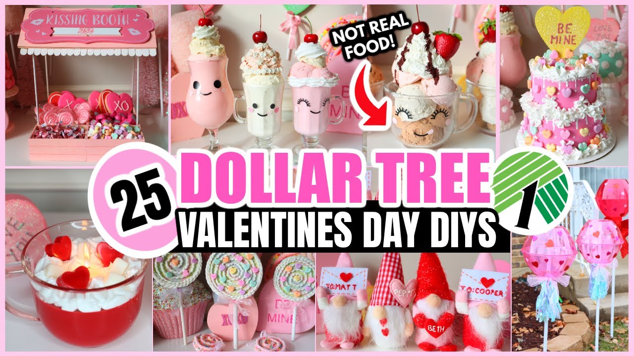 Dollar Tree VALENTINES DAY DIYS 2023 💕│ CLEVER easy hacks & decor YOU'LL Love