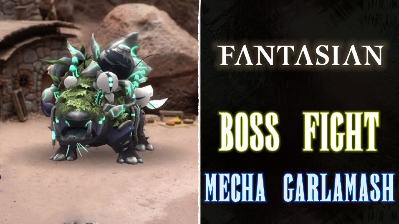 Fantasian -  Mecha Garlamash Boss Fight