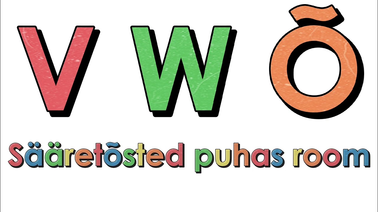 Estonian alphabet song